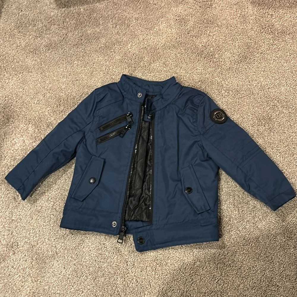 Quilted shell bomber jacket